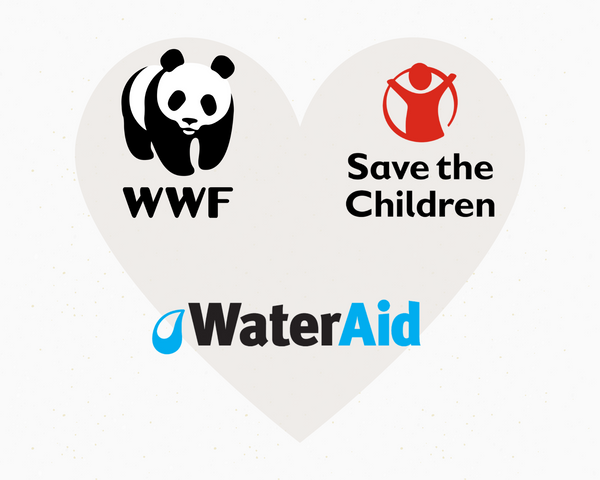 WWF Save the Children WaterAid logo for charity